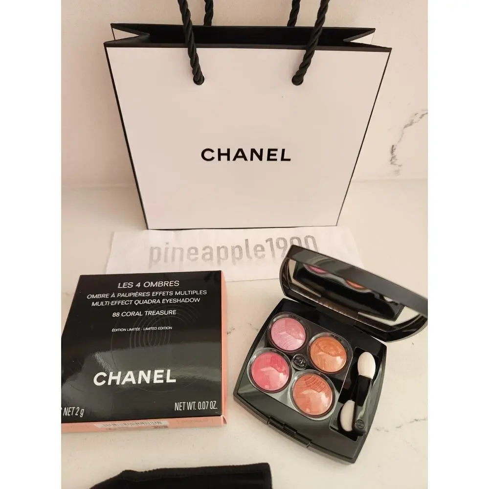 NIB CHANEL LES 4 OMBRES Multi-Effect Quadra Eyeshadow #CORAL TREASURE Spring